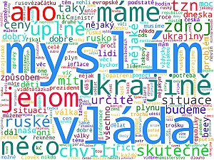 Wordcloudy – komerční televize a jejich weby