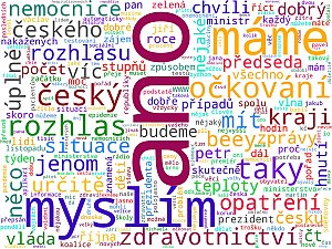 Wordcloudy – veřejnoprávní média a jejich weby