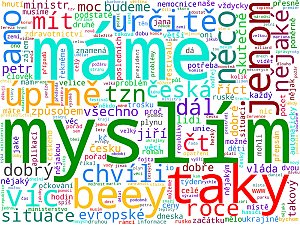 Wordcloudy – veřejnoprávní média a jejich weby