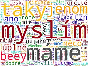 Wordcloudy – veřejnoprávní média a jejich weby