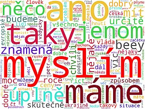 Wordcloudy – veřejnoprávní média a jejich weby